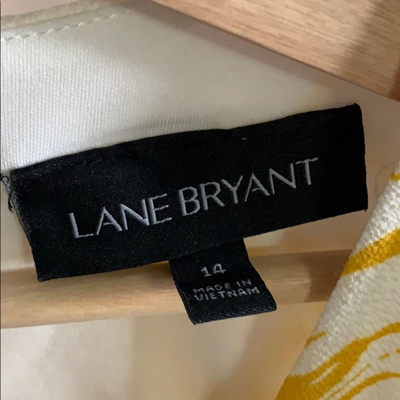 Lane Bryant yellow wrap midi dress - Picture 2 of 2